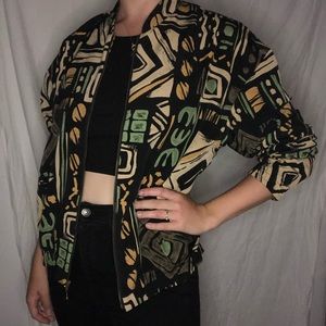 90s vintage bomber jacket ⚡️🦎